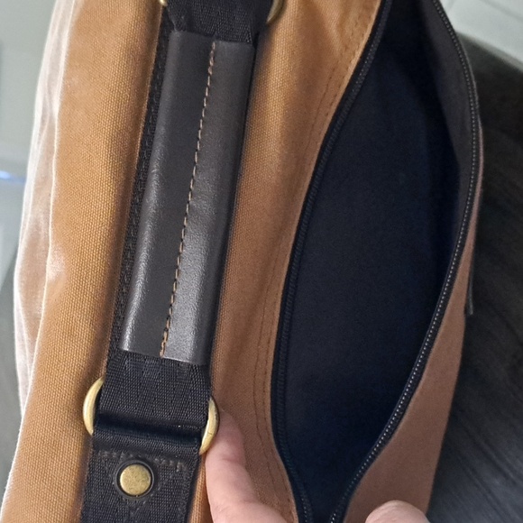 Eddie Bauer Vintage Canvas Adventurer Field Messenger Bag - Picture 6 of 14